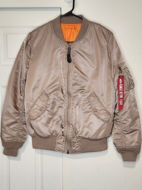Alpha Industries MA-1 Flight Jacket Tan Size M